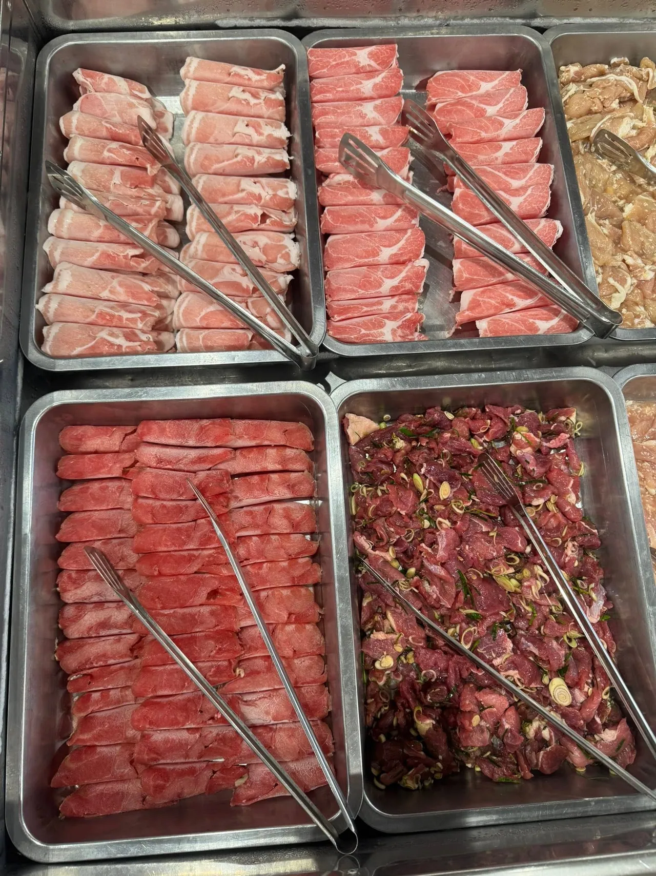 ถาดเนื้อร้านโพธิ์ศรีหมูกระทะ